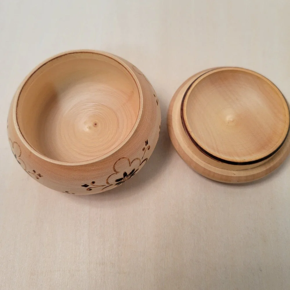 Handmade Wooden‎ Trinket Box Church Design 1995